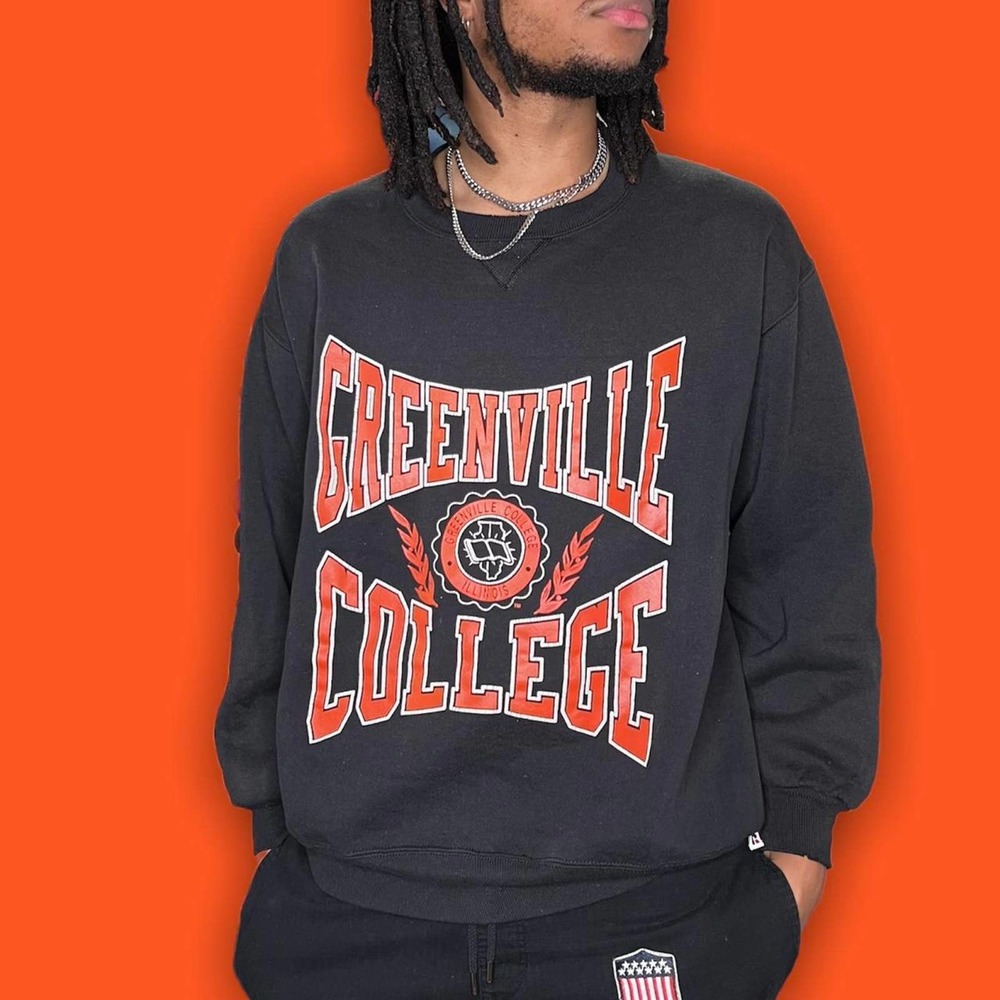 Vintage greenville college illinois crewneck